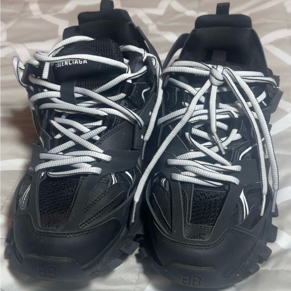 Balenciaga Black and White Footwear